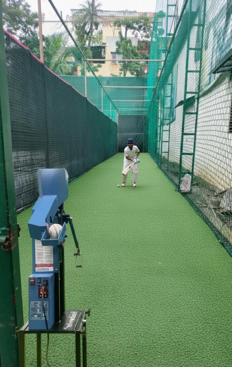 Cricket Net and Cricket Net with Bowling Machine